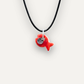 Charms - Porcellana Pesce Rosso Tinta Unita