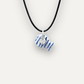 Charms - Porcellana Pesce Blu Righe