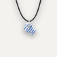 Charms - Porcellana Pesce Blu Righe