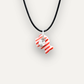 Charms - Porcellana Pesce Rosso Righe