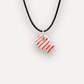 Charms - Porcellana Pesce Rosso Righe