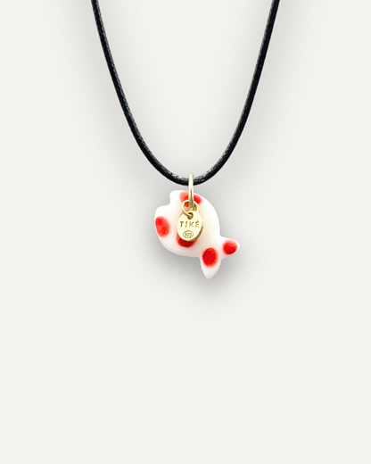 Charms - Porcellana Pesce Rosso Pallini