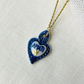 Collana Torchon Cuore Sacro in Porcellana