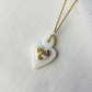 Collana Torchon Cuore Sacro in Porcellana