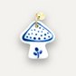 Charms - Fungo Blu Ciondolo in Porcellana