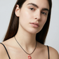 Charm - Cuore Sacro Amati Rosso Ciondolo in Porcellana