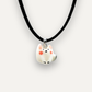 Collana Choker Gatto Bianco in Porcellana