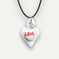 Charm - Cuore Sacro LOVE rosso ciondolo in Porcellana