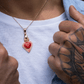 Collana Pallini Cuore Sacro in Porcellana