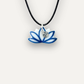 Charm - Fiore di Loto Blu ciondolo in Porcellana
