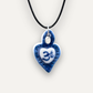 Charm - Cuore Sacro Om Blu ciondolo in Porcellana