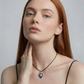 Charms - Ciondolo in Porcellana Cuore Blu - Lettera Q