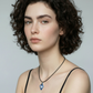 Charms - Ciondolo in Porcellana Cuore Blu - Lettera S