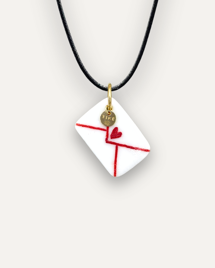 Charms - Blue sun porcelain pendant