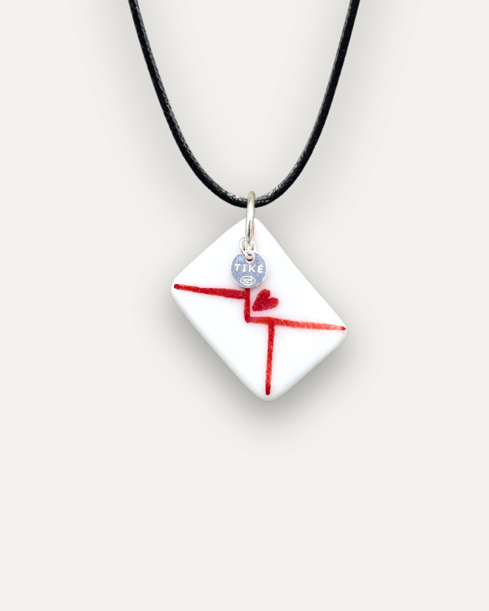 Charms - Blue sun porcelain pendant
