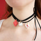 Collana Choker Gatto Bianco in Porcellana